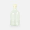 Luxe fles transparant met naturel dop - 250 ml