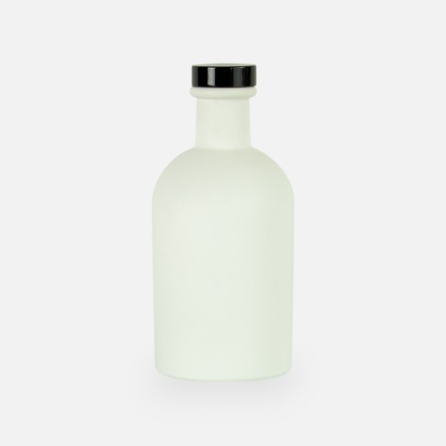 Luxe fles wit met zwarte...