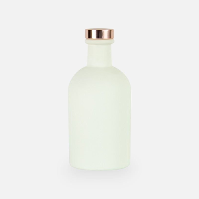 Bouteille de luxe blanc bouchon rose gold - 250 ml