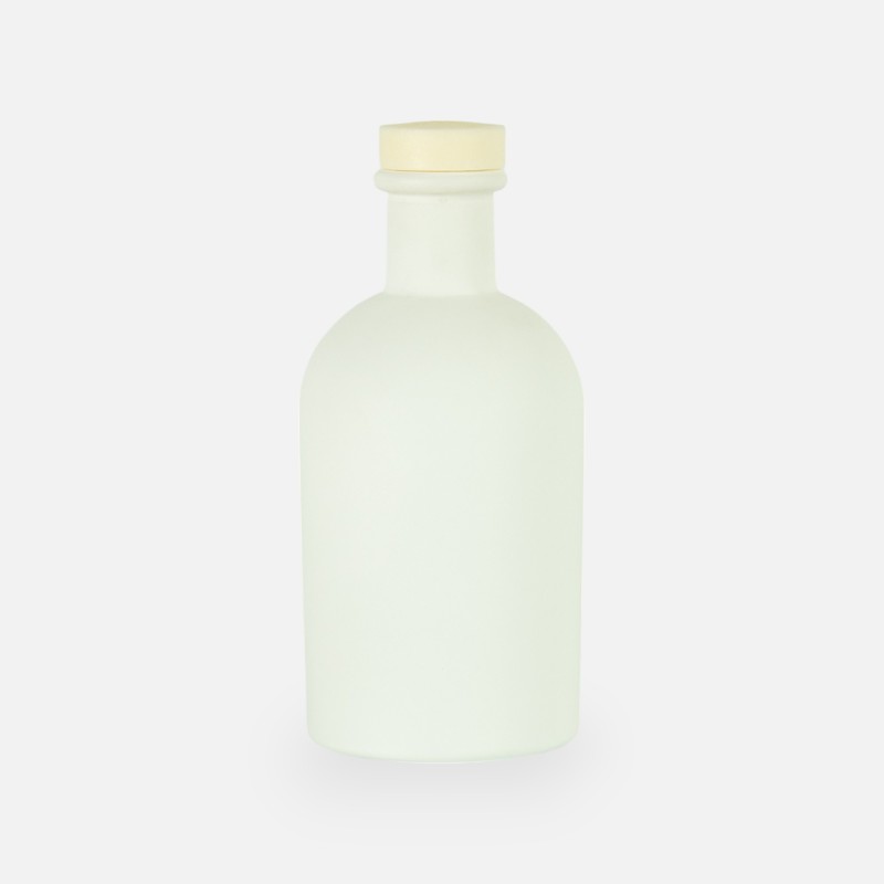 Luxe fles wit met naturel dop - 250 ml