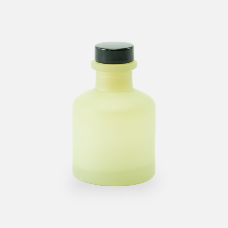 diffuseur de parfum 50ml avec bouchon en noir – vert soie effet givré