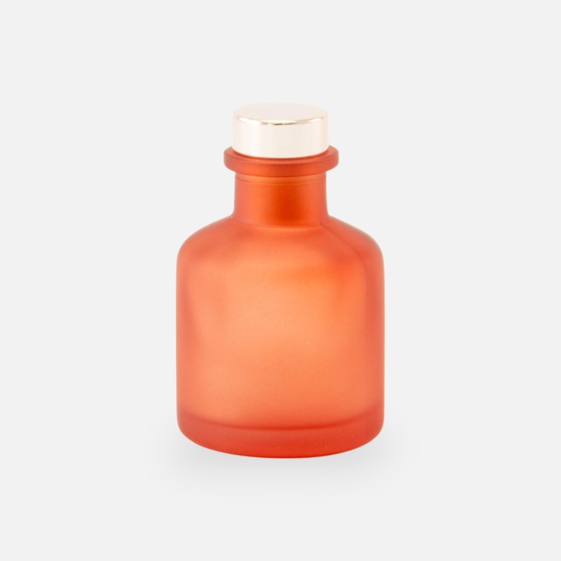 diffuseur de parfum 50ml avec bouchon en rose gold – terracotta effet givré