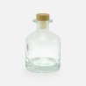 Geurfles 250ml met houten dop - transparant