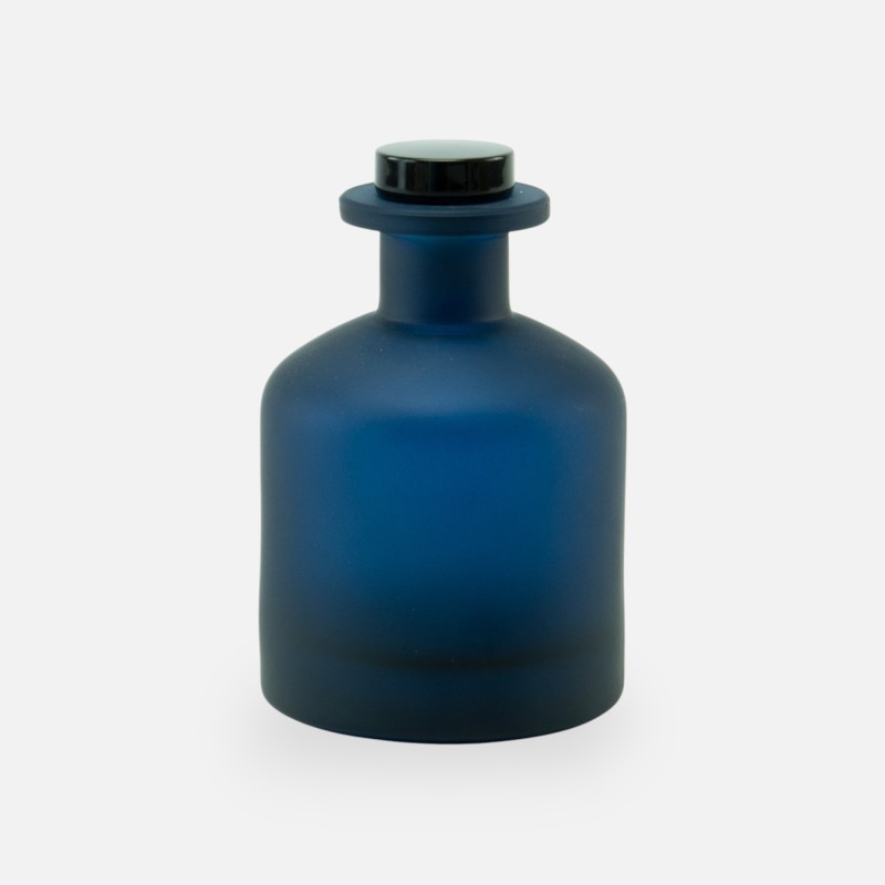 diffuseur de parfum 250ml avec bouchon en noir – blue marine effet givré