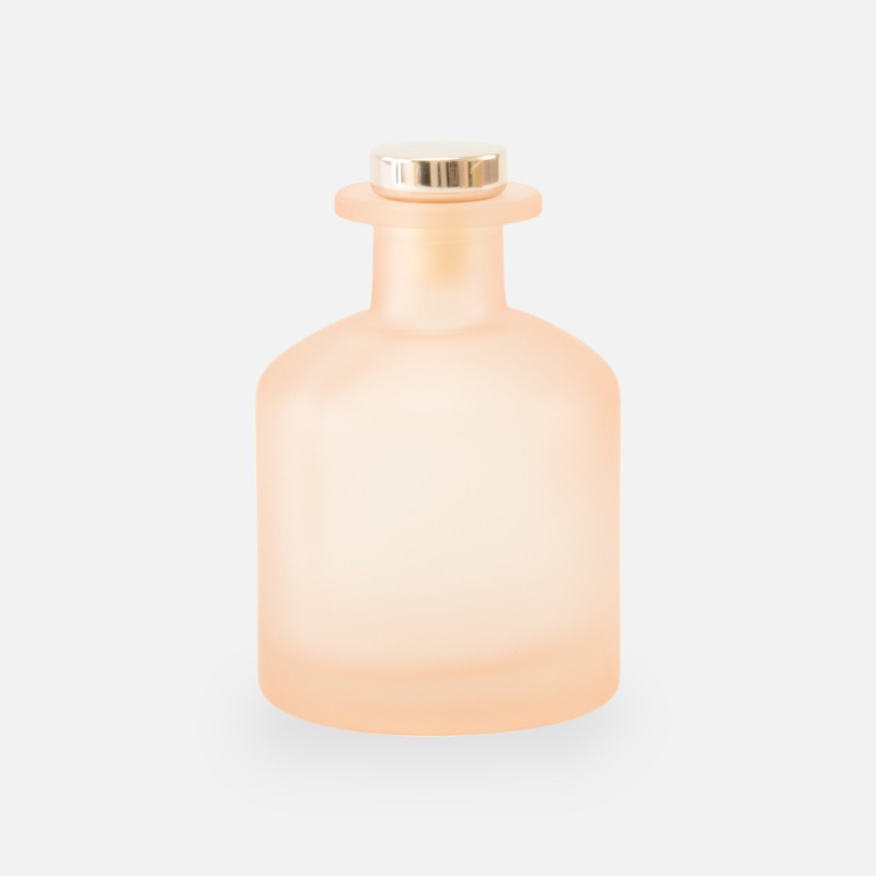 Geurfles 250ml met rose gold dop - frosted blush