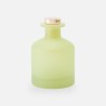 Geurfles 250ml met rose gold dop - frosted zijdegroen