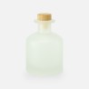 Geurfles 250ml met houten dop - frosted wit