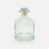 Geurfles 250ml met zilveren dop - transparant