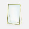 Fotokader glas staand goud