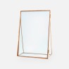 Fotokader glas staand rosé goud
