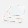 Giftbox rechthoek glas large rosé goud