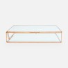 Giftbox rechthoek glas large rosé goud