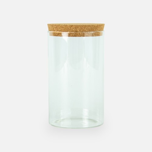 Glazen cylinder pot met...