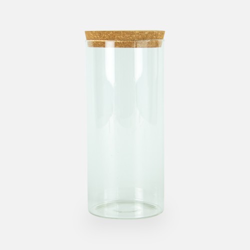 Glazen cylinder pot met...