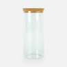 Glazen cylinder pot met kurkstop