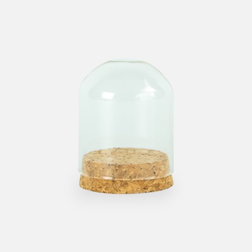 Glazen globe met kurkstop