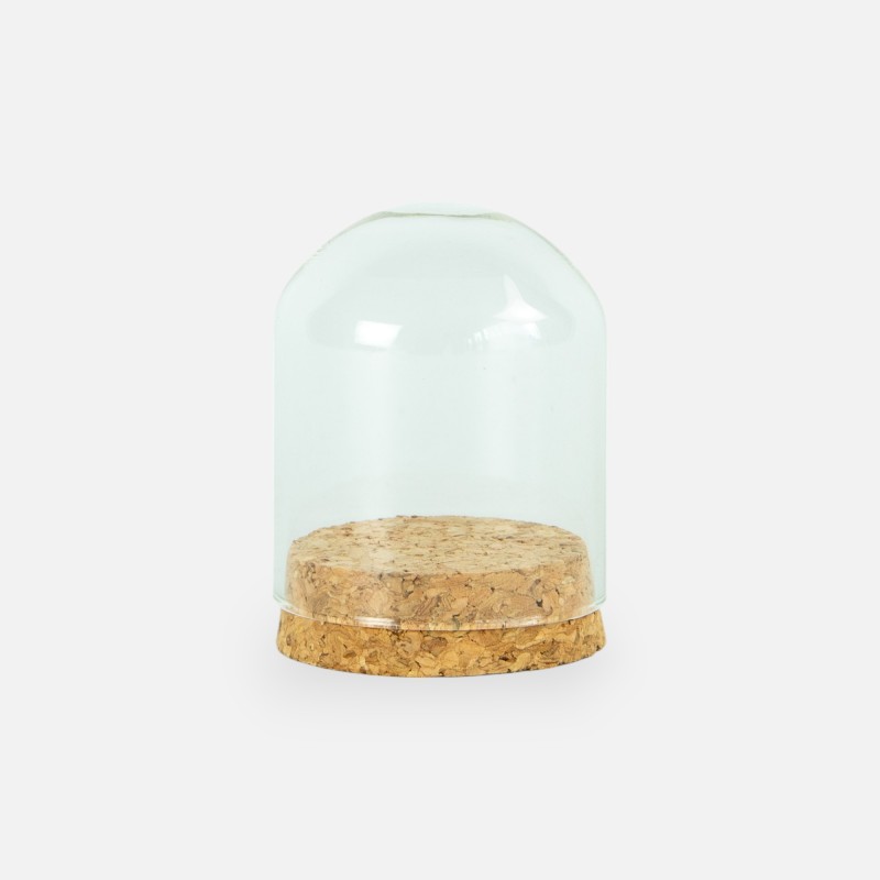 Globe en verre avec bouchon en liège