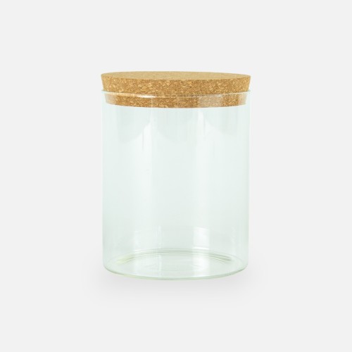 Glazen cylinder pot met...