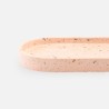 Terrazzo dienblad ovaal small - blush