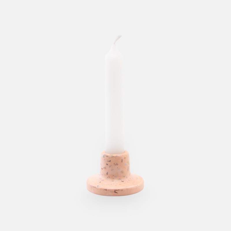 Terrazzo dinnerkaars houder - blush