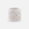 Terrazzo bloempotje - wit