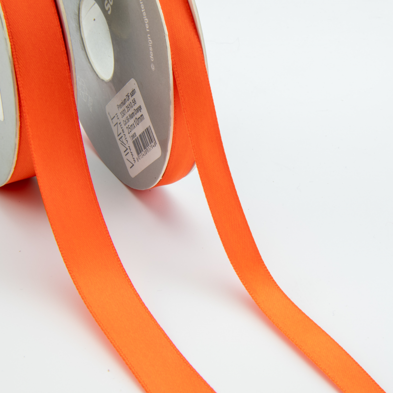 Premium DF satin 25m x 10mm: 58 orange