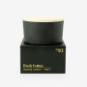 bougie parfumée de luxe avec couvercle en bois – noir effet grivé
