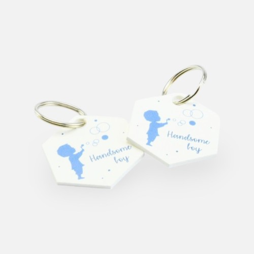 sleutelhanger jongen blauw