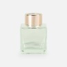 Parfumflesje vierkant 50 ml met "rose gold" schroefdop