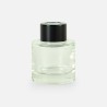 Parfumflesje cylinder 50 ml met zwarte schroefdop