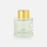 Parfumflesje cylinder 50 ml met gouden schroefdop