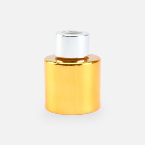Parfumflesje cylinder goud...