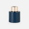 Parfumflesje cylinder 50 ml marineblauw met rosé schroefdop