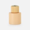 Parfumflesje cylinder 50 ml blush met houten schroefdop