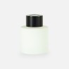 Parfumflesje cylinder 50 ml wit met zwarte schroefdop