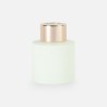 Parfumflesje cylinder 50 ml wit met "rose gold" schroefdop