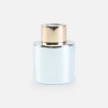 Parfumflesje cylinder 50 ml zilver met "rose gold" schroefdop