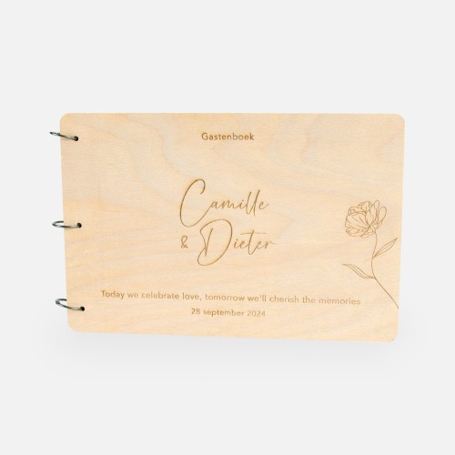 Gastenboek hout