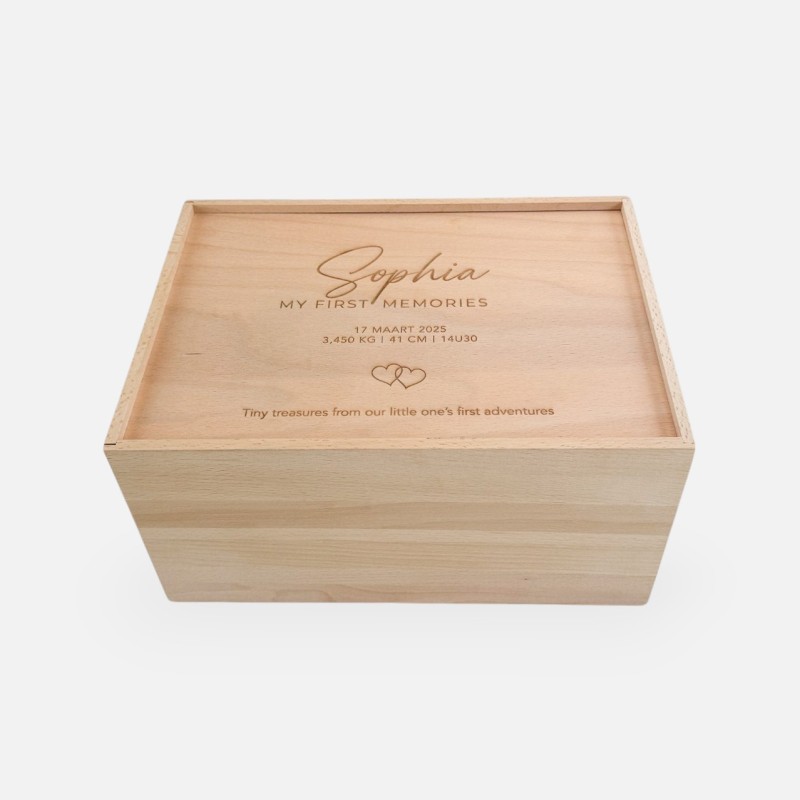 Memorybox met schuifdeksel