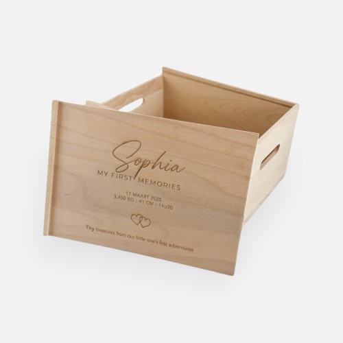 Memorybox met schuifdeksel