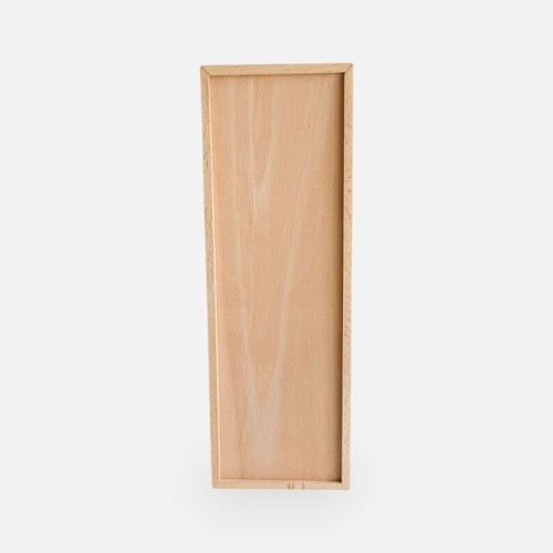 Boîte à vin en bois avec couvercle coulissant