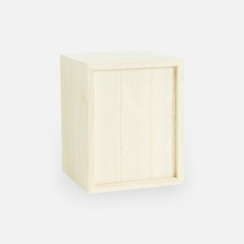 Houten kistje met schuifdeksel