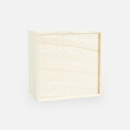 Houten kistje met schuifdeksel
