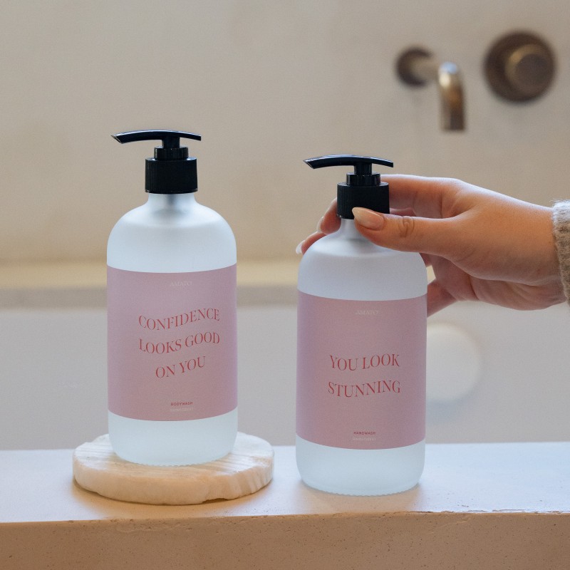 Coffret cadeau savon pour les mains & gel douche 'hey gorgeous'