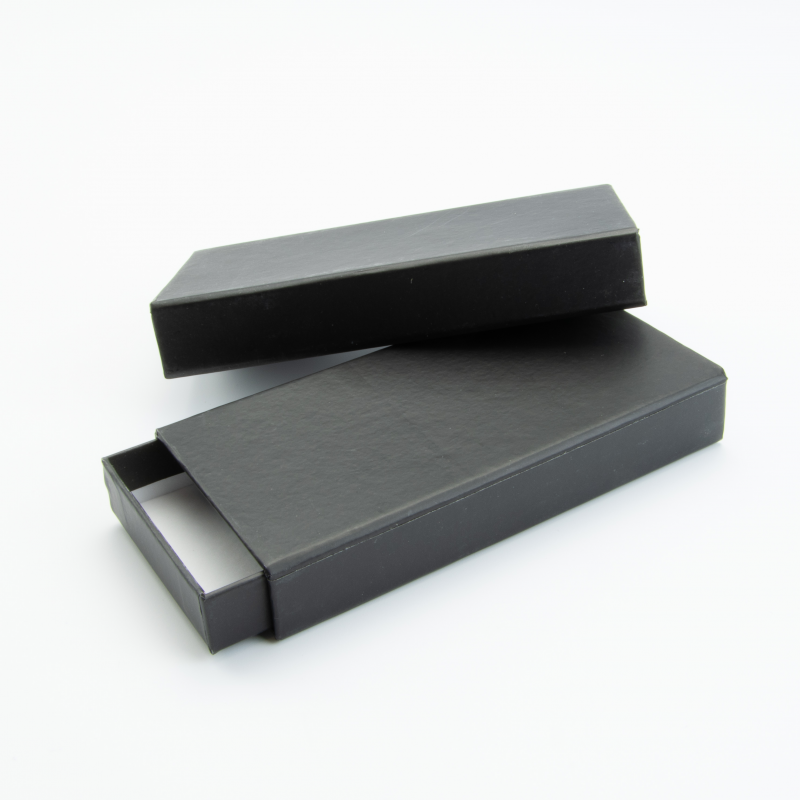 Hard kartonnen schuifdoosje - zwart