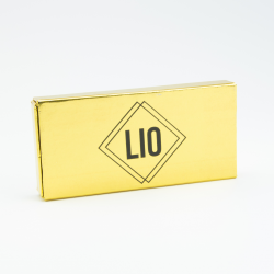 Hard kartonnen schuifdoosje - goud