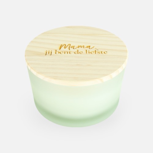Luxe geurkaars laag frosted...