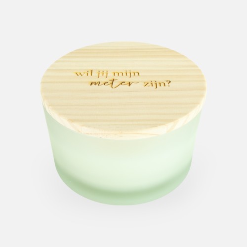 Luxe geurkaars laag frosted...