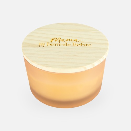 Luxe geurkaars laag frosted...