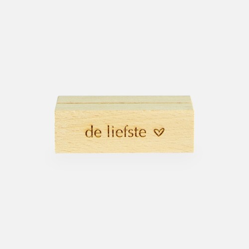 Fotohouder hout - 'De liefste'